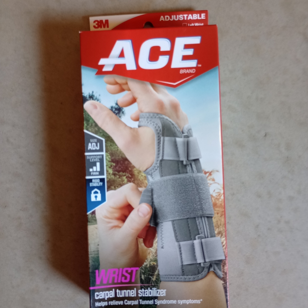 [ACE] Gray RIGHT Wrist Support Brace
